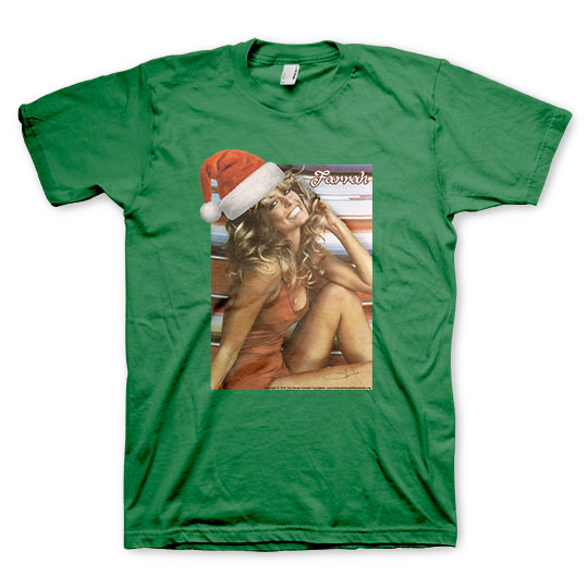 Farrah-Christmas-Hat-With-Background-T-Shirt-72dpi